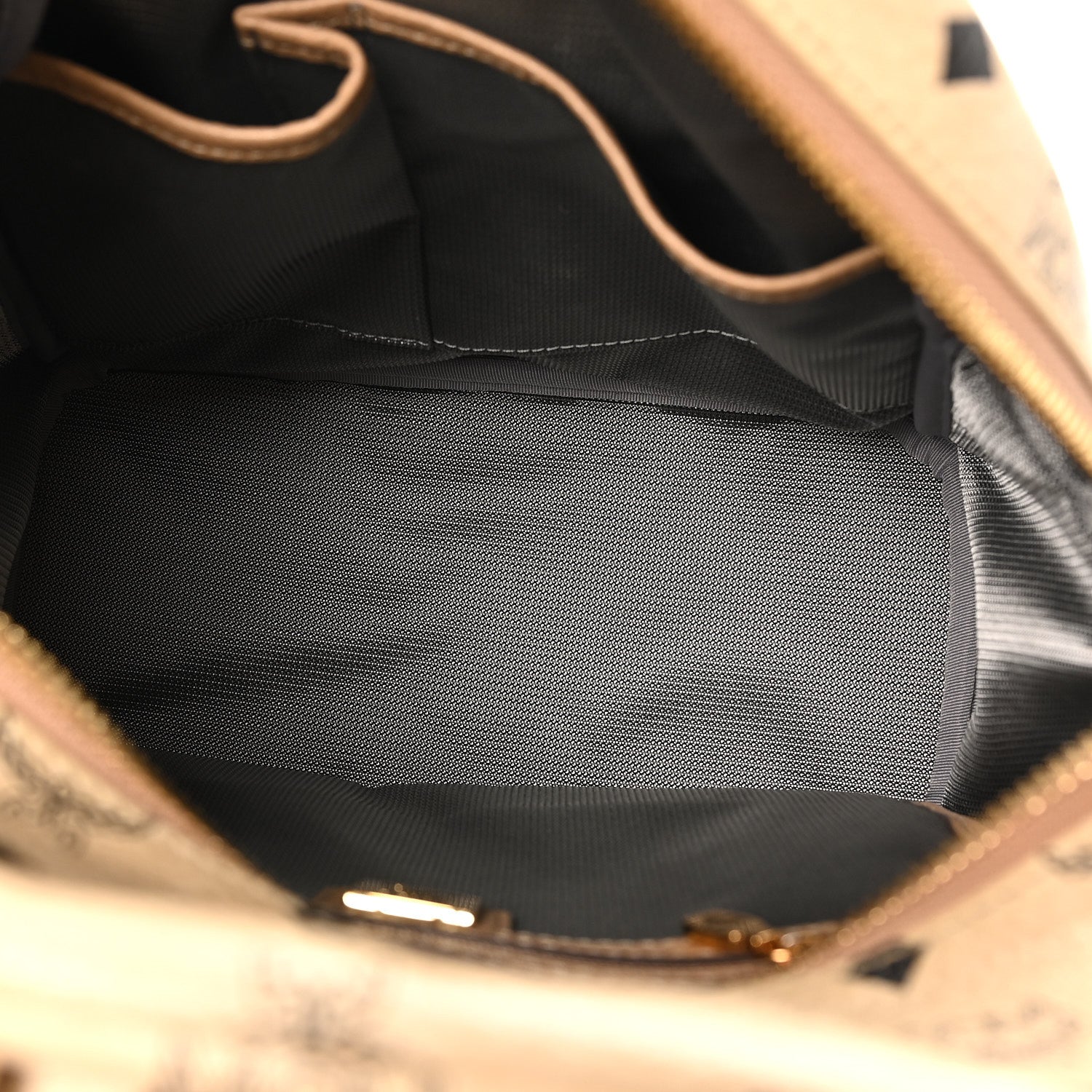 MCM Visetos Small Side Stud Stark Backpack Beige 4 of 8