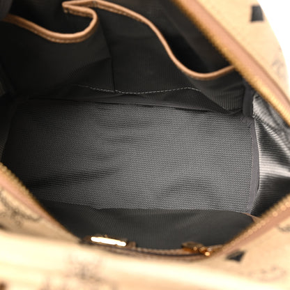 MCM Visetos Small Side Stud Stark Backpack Beige 4 of 8