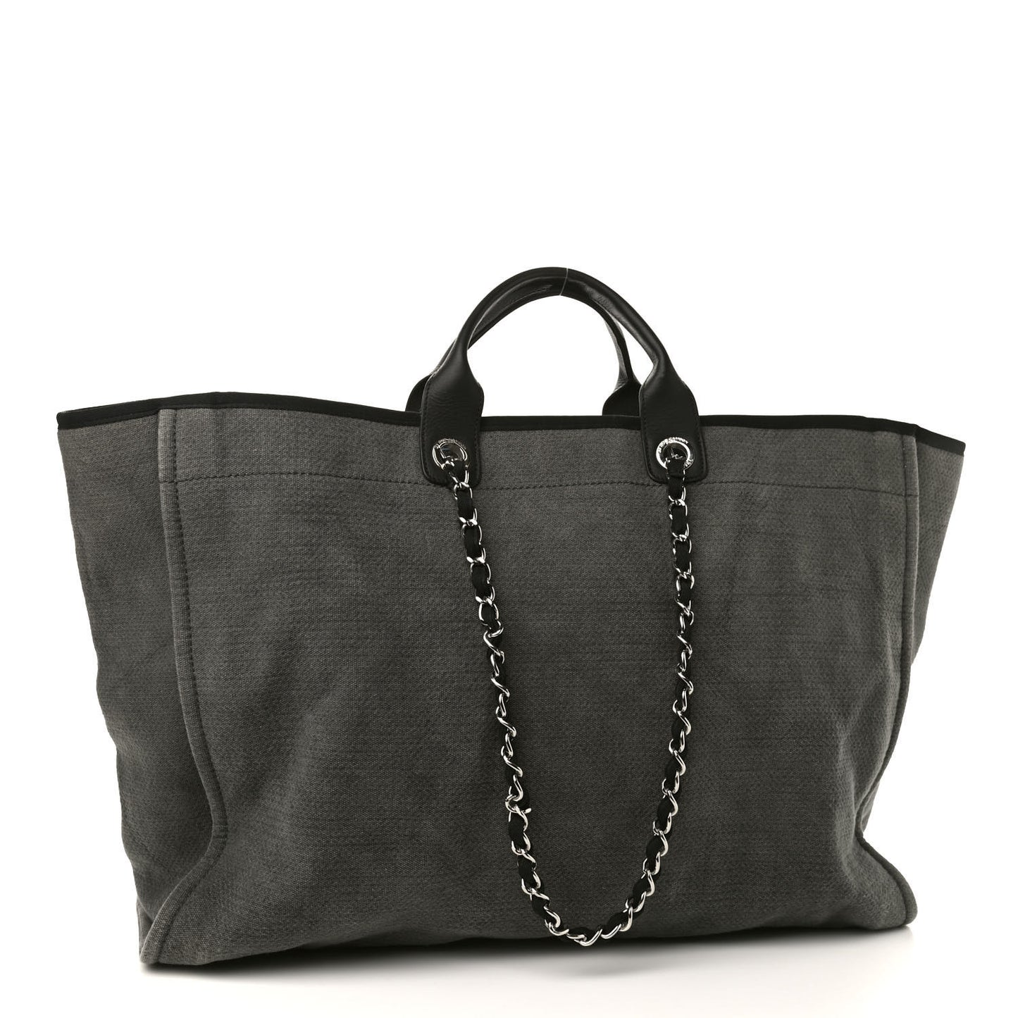 Canvas Extra Large Deauville Tote Grey