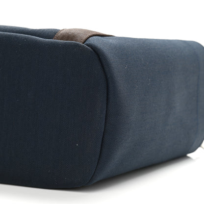 Hermes Toile Sac De Pansage Groom Bleu Navy Feu 12 of 13