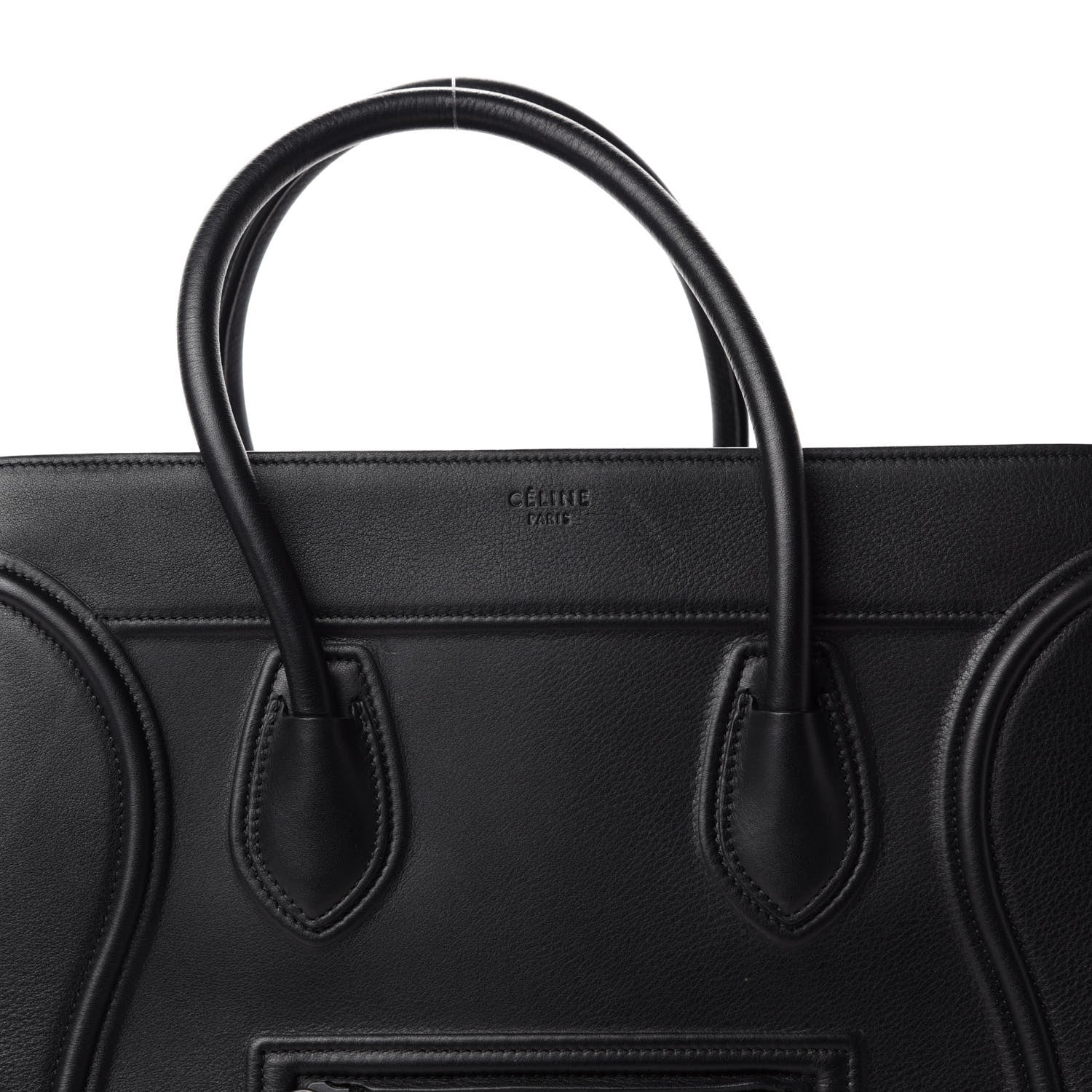 Celine Smooth Calfskin Medium Phantom Luggage Black 12 of 12