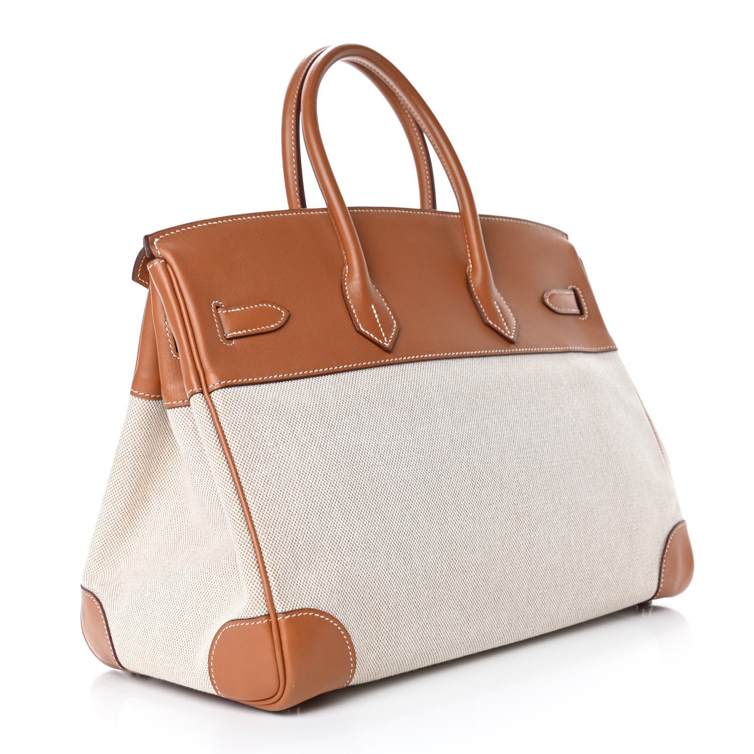 Hermes Toile Swift Birkin 35 Gold 2 of 12