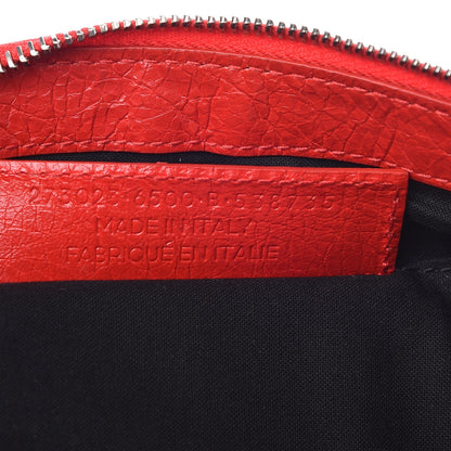 Balenciaga Agneau Arena Classic Hardware Large Clip Rouge Tango 7 of 8