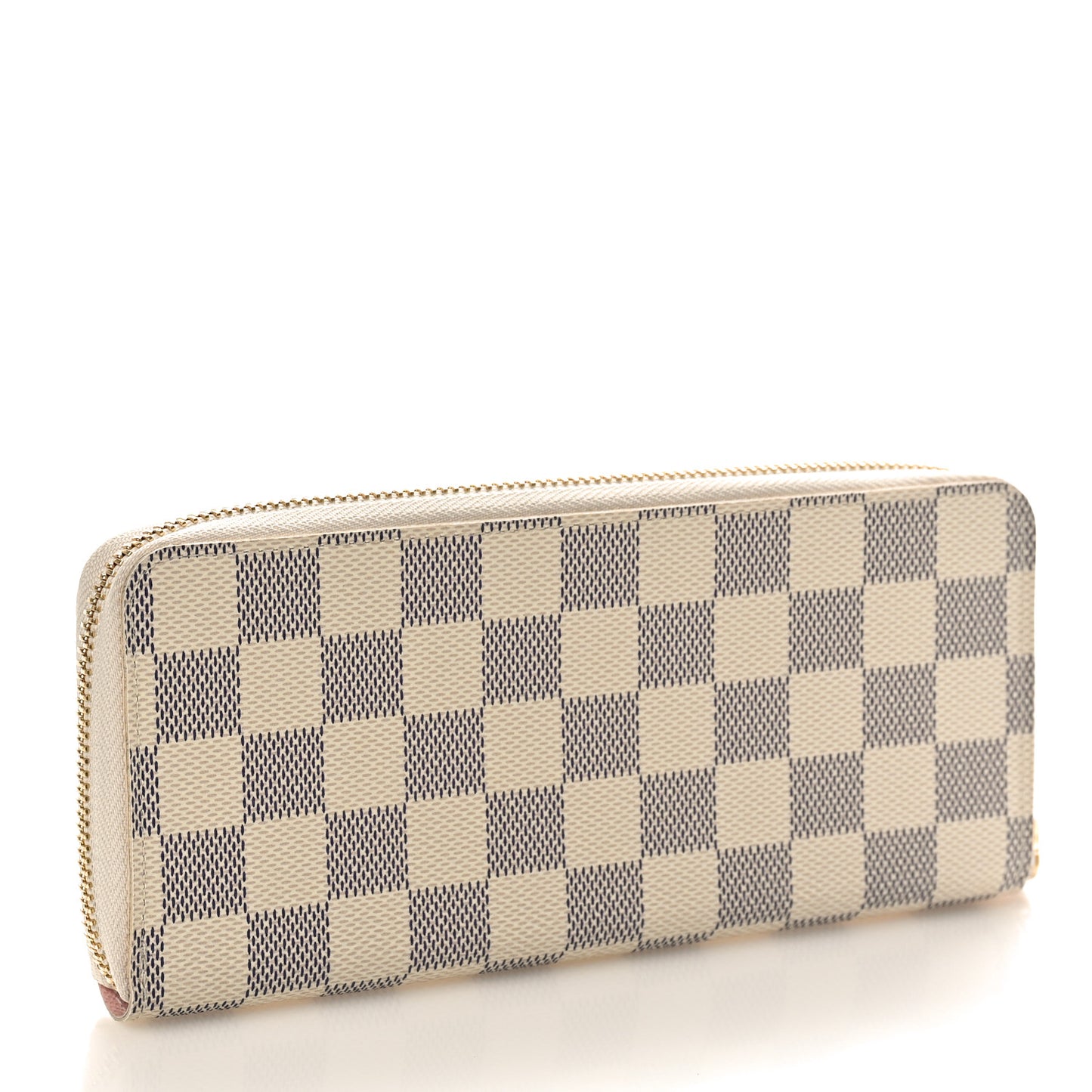 Damier Azur Clemence Wallet Rose Ballerine