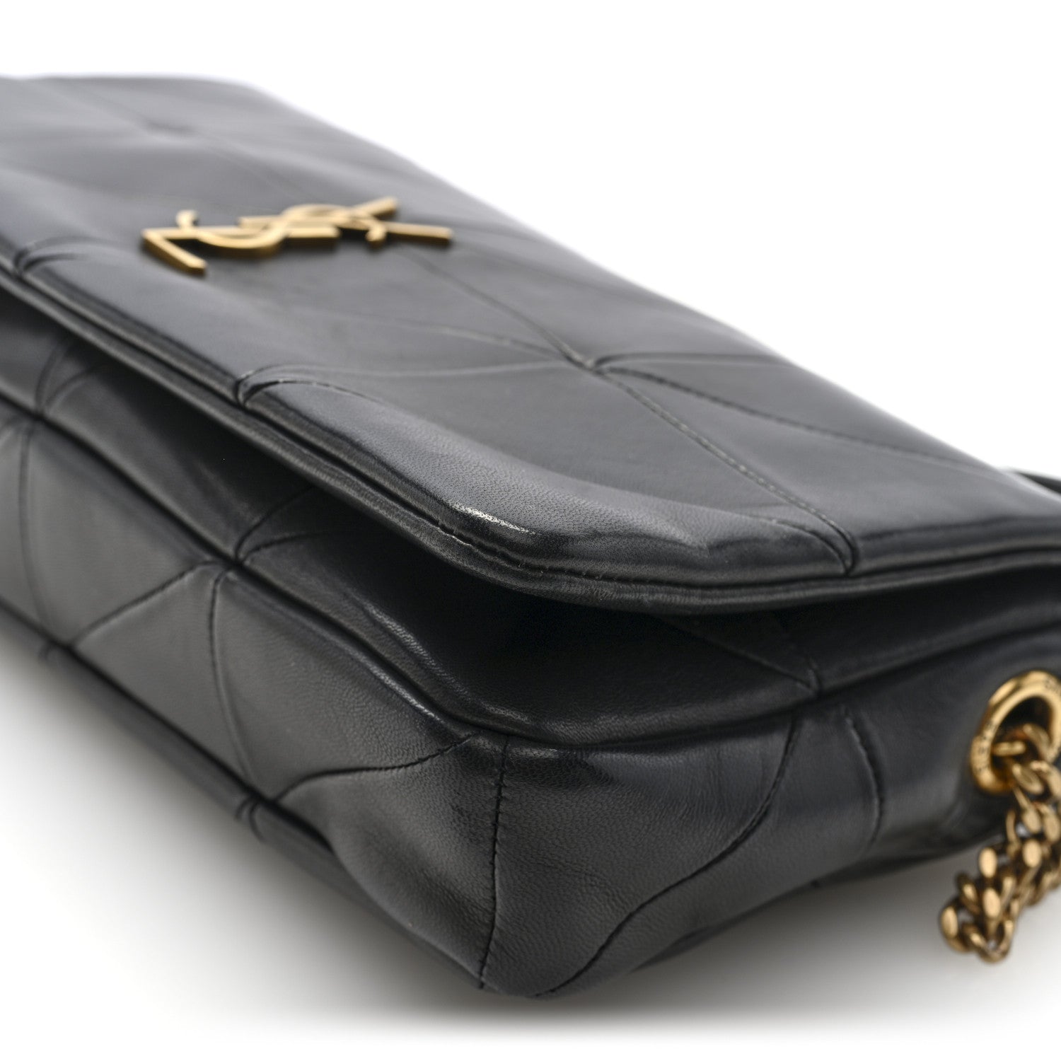 Saint Laurent Lambskin Patchwork Monogram Medium Jamie Black 9 of 9