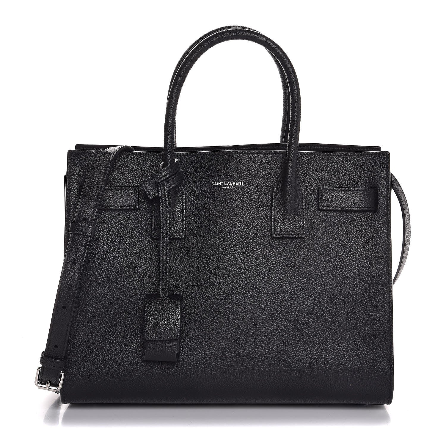 Saint Laurent Grained Calfskin Baby Sac De Jour Black 1 of 8