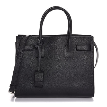 Saint Laurent Grained Calfskin Baby Sac De Jour Black 1 of 8