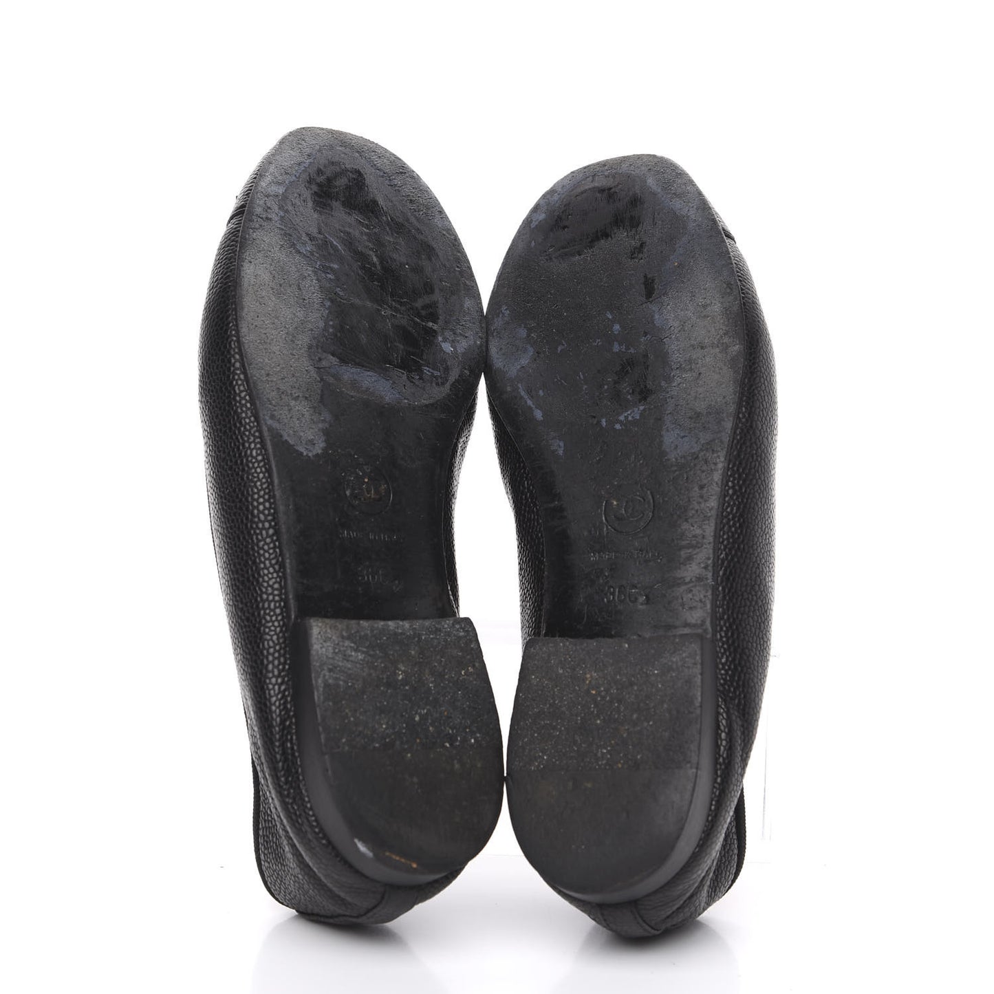 Caviar CC Cap Toe Ballerina Flats 36 Black