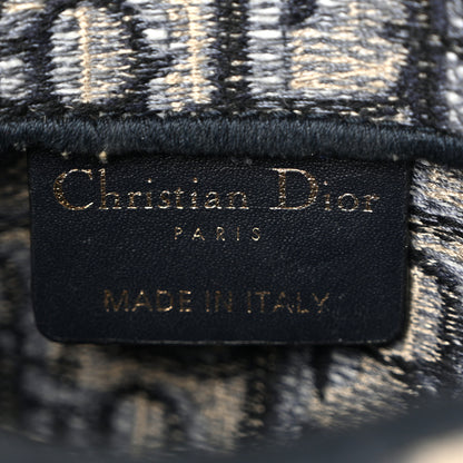 Christian Dior Oblique Embroidered Saddle Belt Pouch Blue 6 of 10