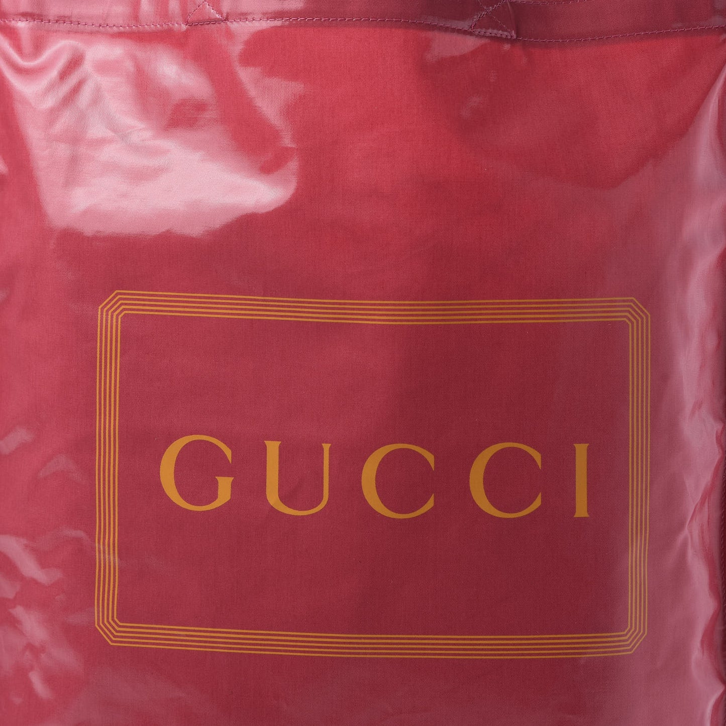 Patent Canvas Frame Logo Vertical Tote Glam Pink