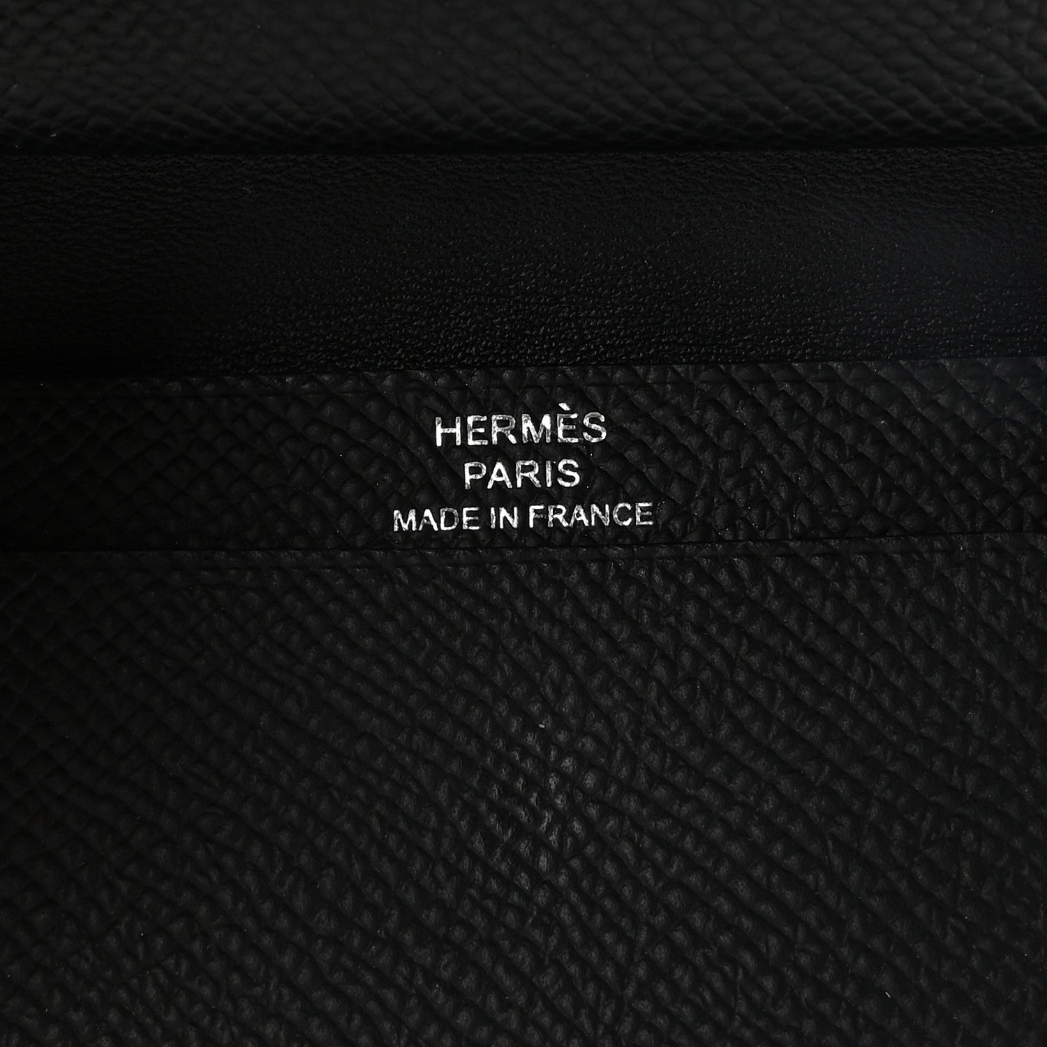 Hermes Epsom Monochrome Bearn Card Holder Wallet Black 6 of 7