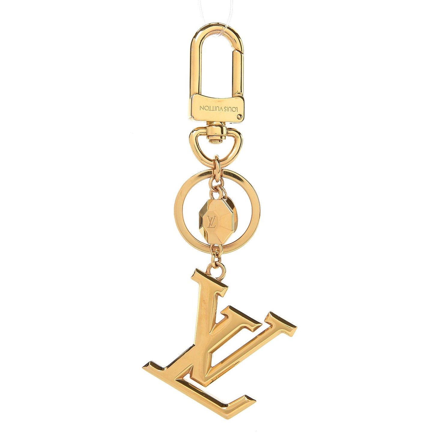 LV Facettes Key Holder Gold