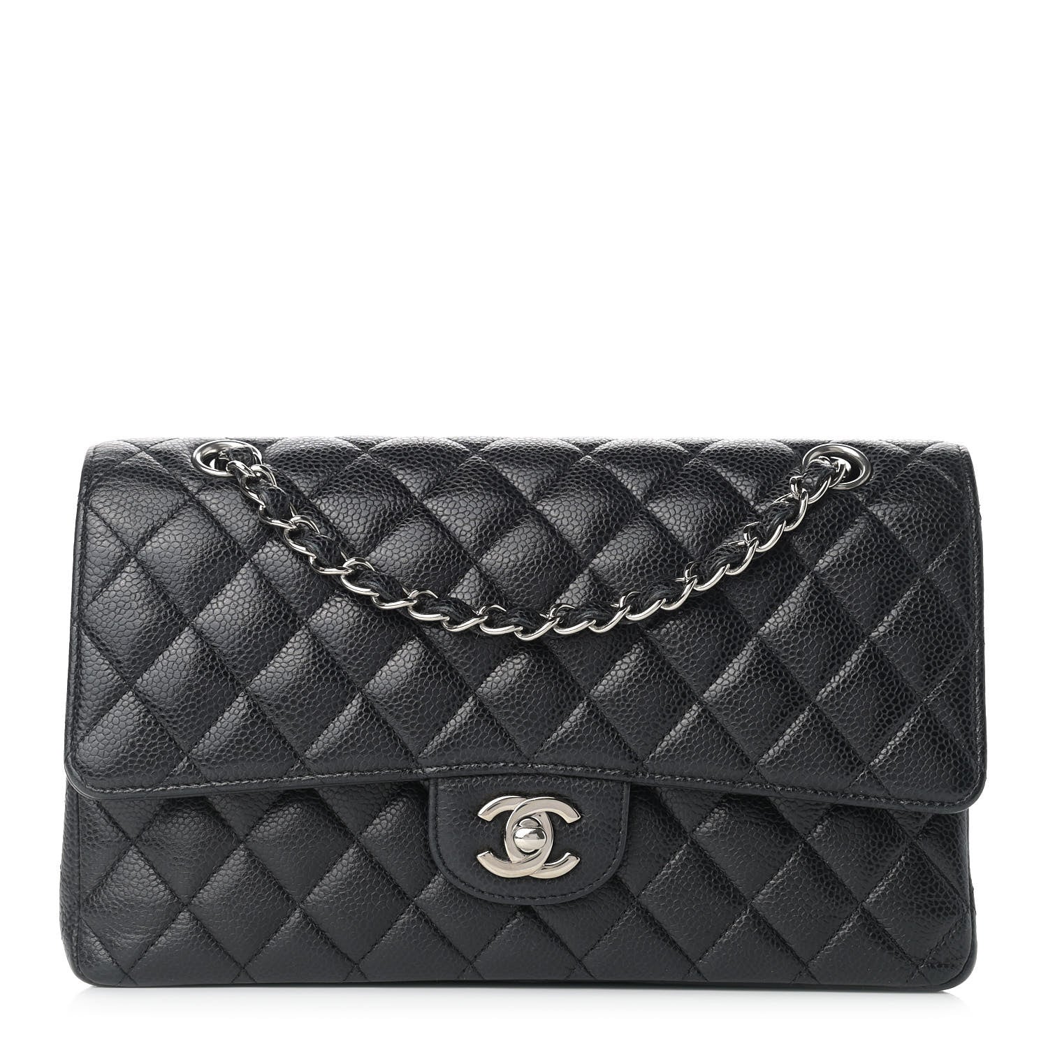 Chanel Caviar Quilted Medium Double Flap Black 1 of 11