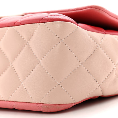 Chanel Lambskin Quilted Tri-Color Medium Valentine Charms Single Flap Pink 10 of 15