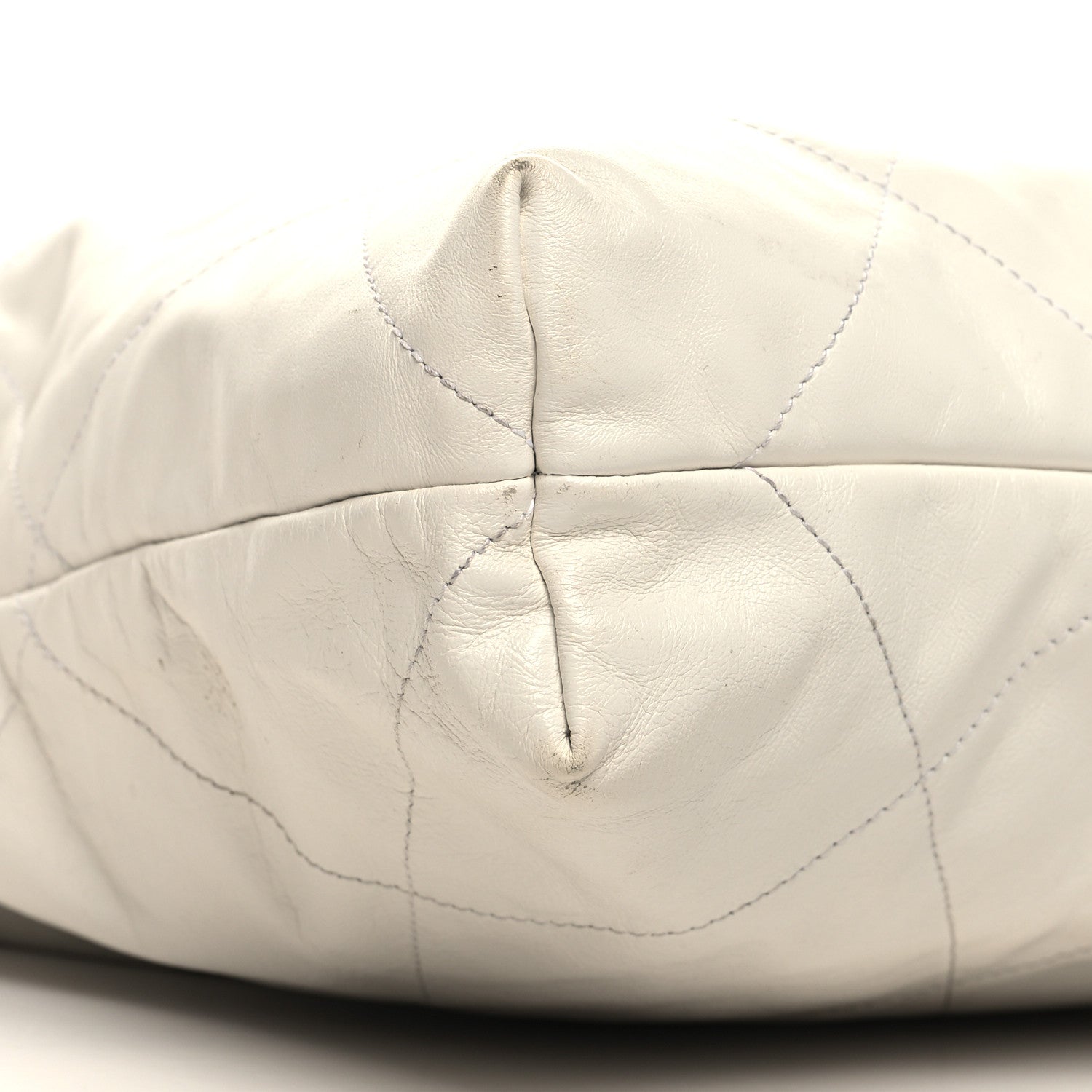 Chanel Shiny Calfskin Quilted Chanel 22 White 11 of 13