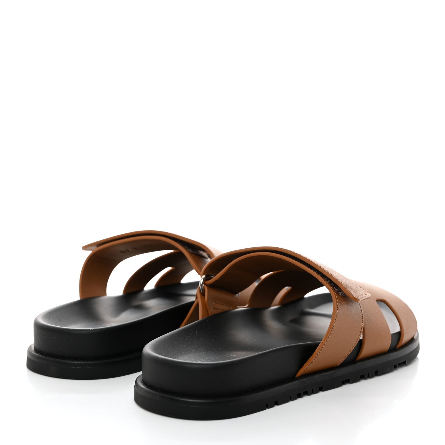 Hermes Calfskin Womens Chypre Sandals 39 Gold 5 of 9