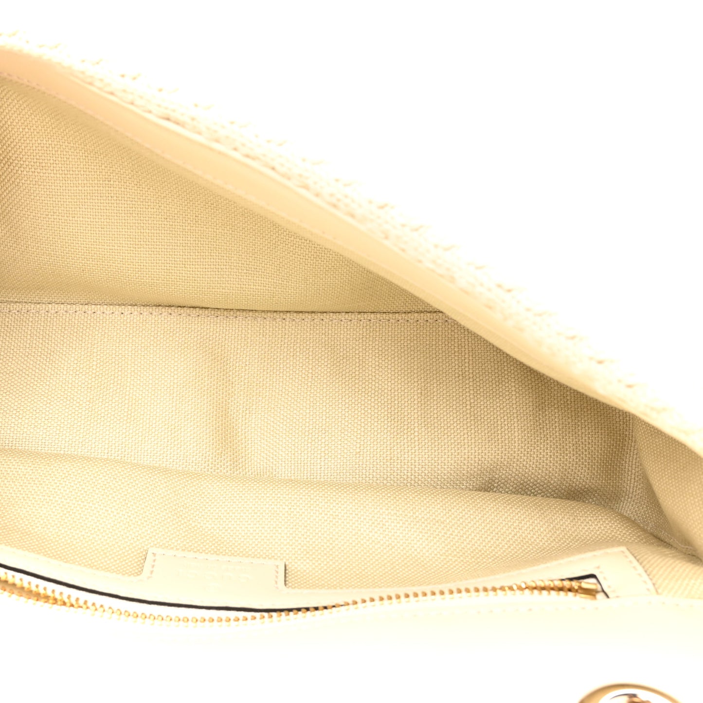 Knitted Wool Crystal Small GG Marmont Shoulder Bag Ivory