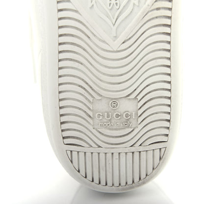 Gucci Calfskin Interlocking G Perforated Womens Ace Sneakers 39 White Grey Sky 9 of 11