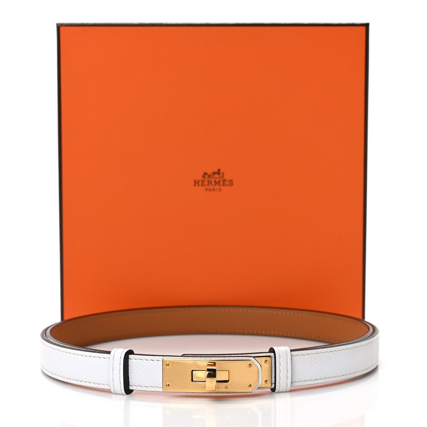 Epsom Kelly Belt White
