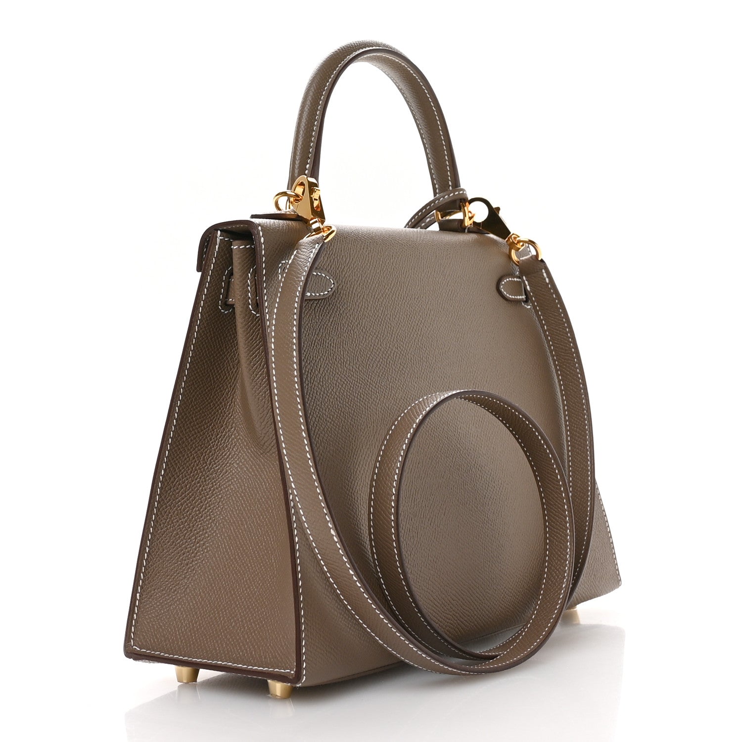 Hermes Epsom Kelly Sellier 25 Etoupe 3 of 11