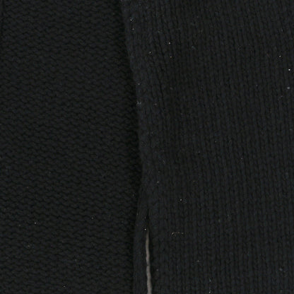 Chanel Wool Shearling CC Scarf Black White 4 of 4