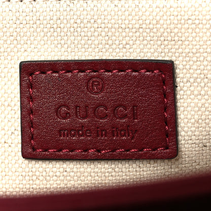 Gucci Arabella Calfskin Horsebit 1955 Soft Small Shoulder Bag Rosso Ancora 8 of 12