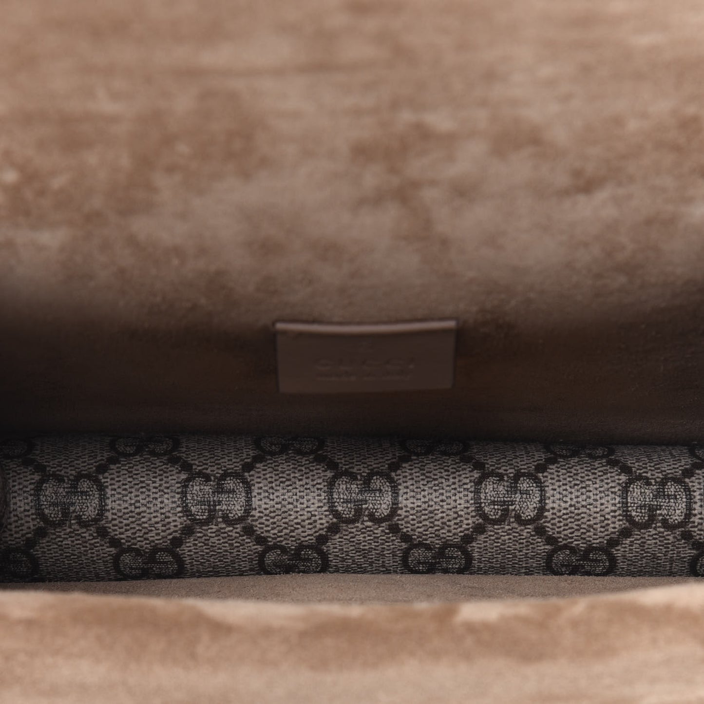 GG Supreme Monogram Mini Dionysus Shoulder Bag Taupe