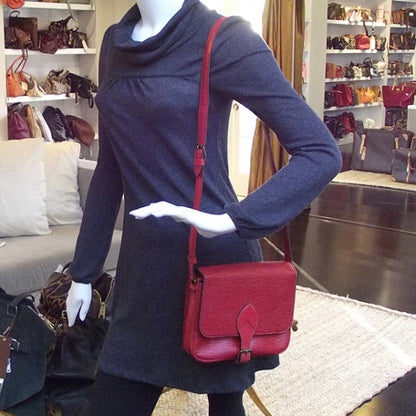 Louis Vuitton Epi Cartouchiere Red 2 of 9