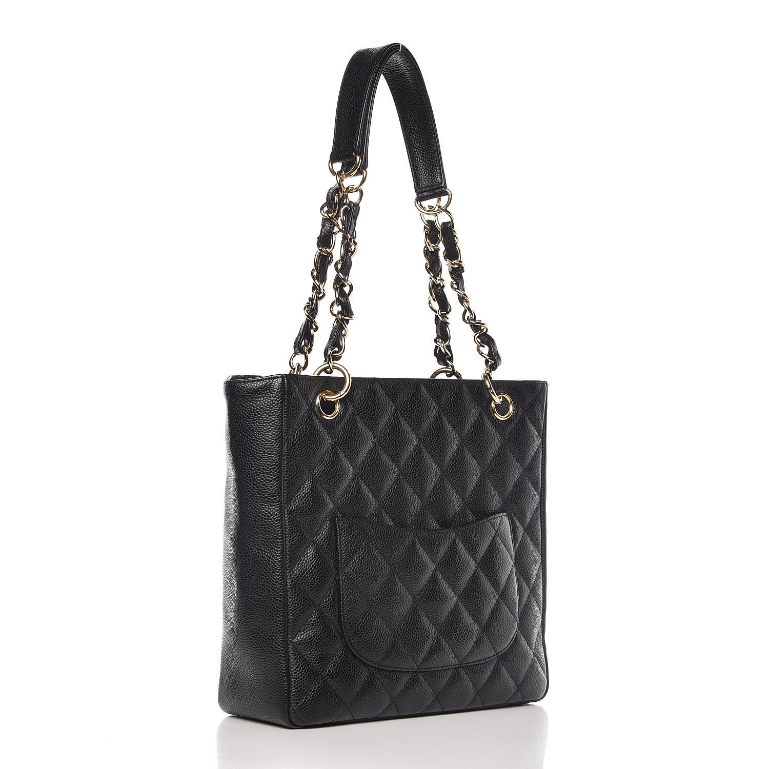 Chanel Caviar Petit Shopping Tote PST Black 3 of 10