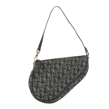 Christian Dior Monogram Mini Saddle Pochette Navy 1 of 6