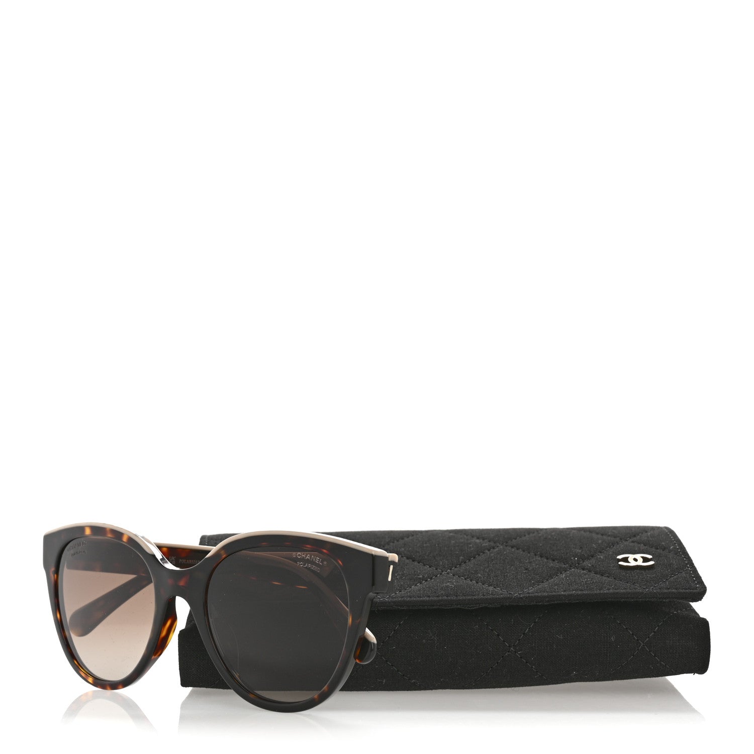 Chanel Acetate Polarized CC Butterfly Sunglasses 5414 Tortoise 8 of 8
