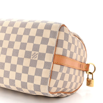 Louis Vuitton Damier Azur Speedy Bandouliere 25 10 of 13
