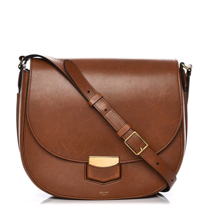 Celine Supersoft Calfskin Medium Trotteur Caramel 1 of 17