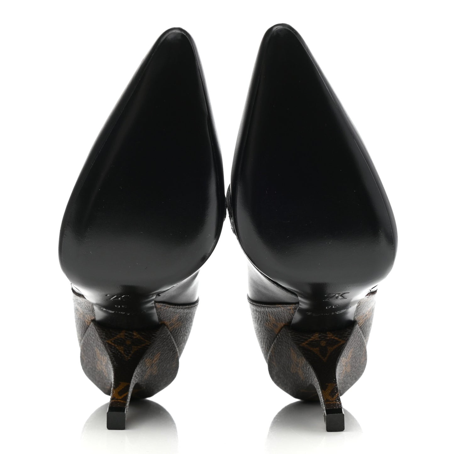 Calfskin Monogram Janet Ankle Boots 38 Black