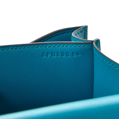 Hermes Tadelakt Constance 18 Bleu Izmir 8 of 20