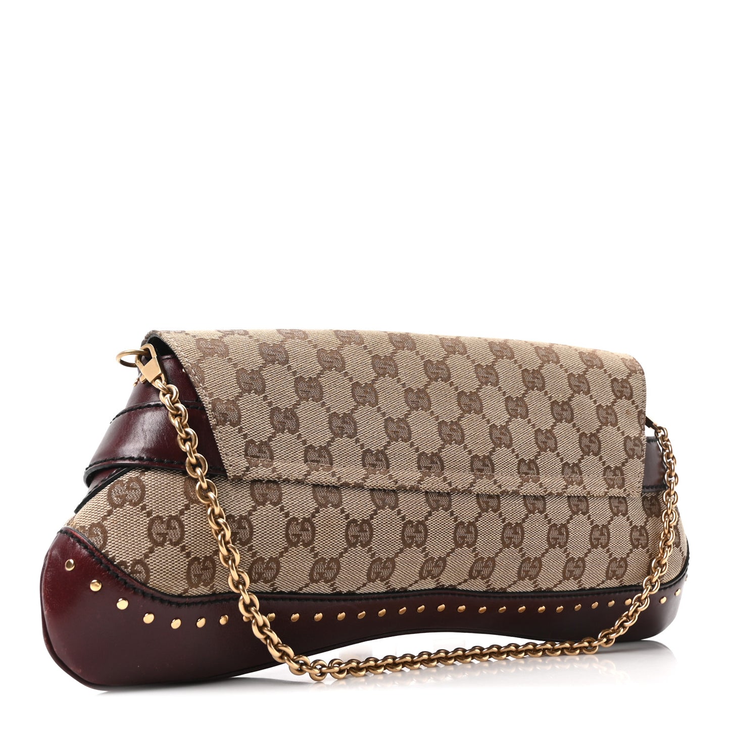 Monogram Studded Horsebit Bordeaux