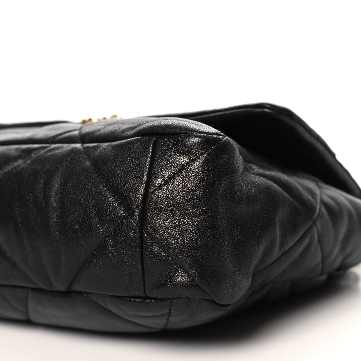 Lambskin Quilted Large Chanel 19 Flap Black