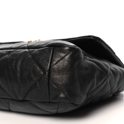 Chanel Lambskin Quilted Large Chanel 19 Flap Black 10 of 12
