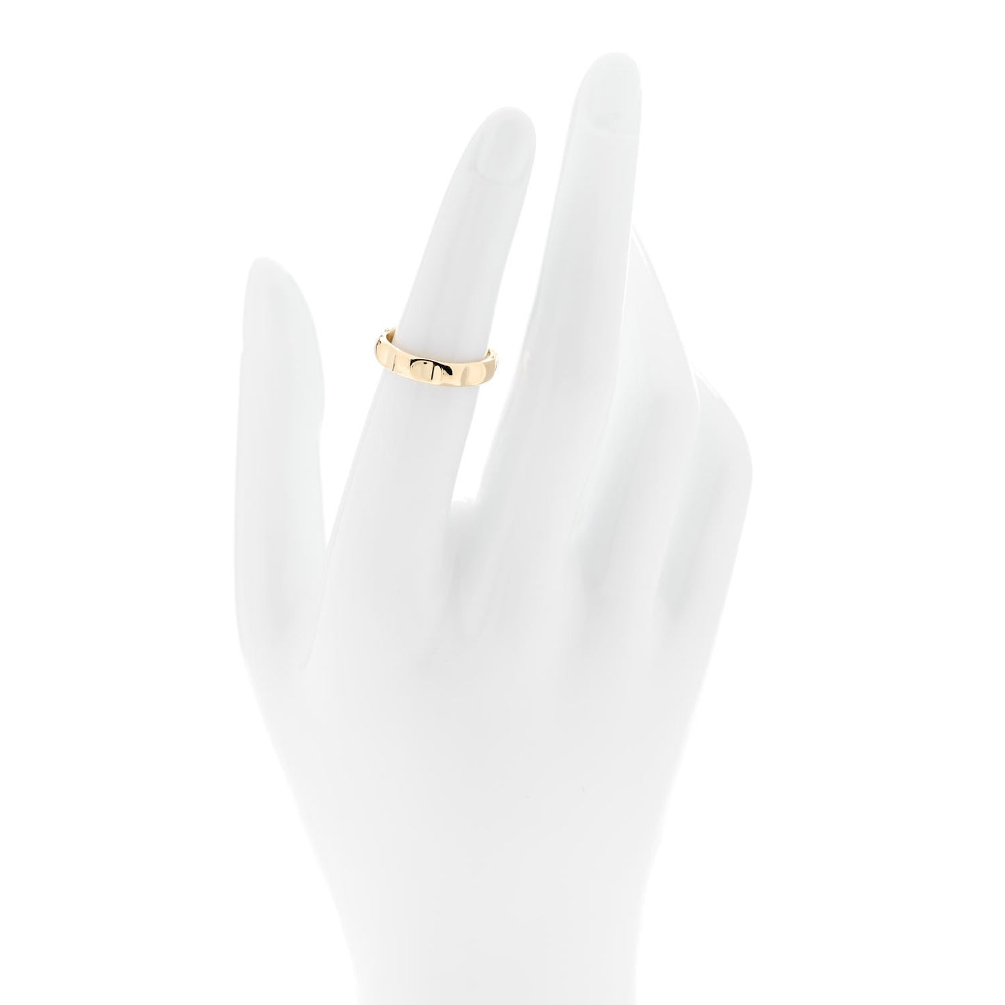 18K Yellow Gold Diamond Paloma Picasso Groove Ring 50 5.5