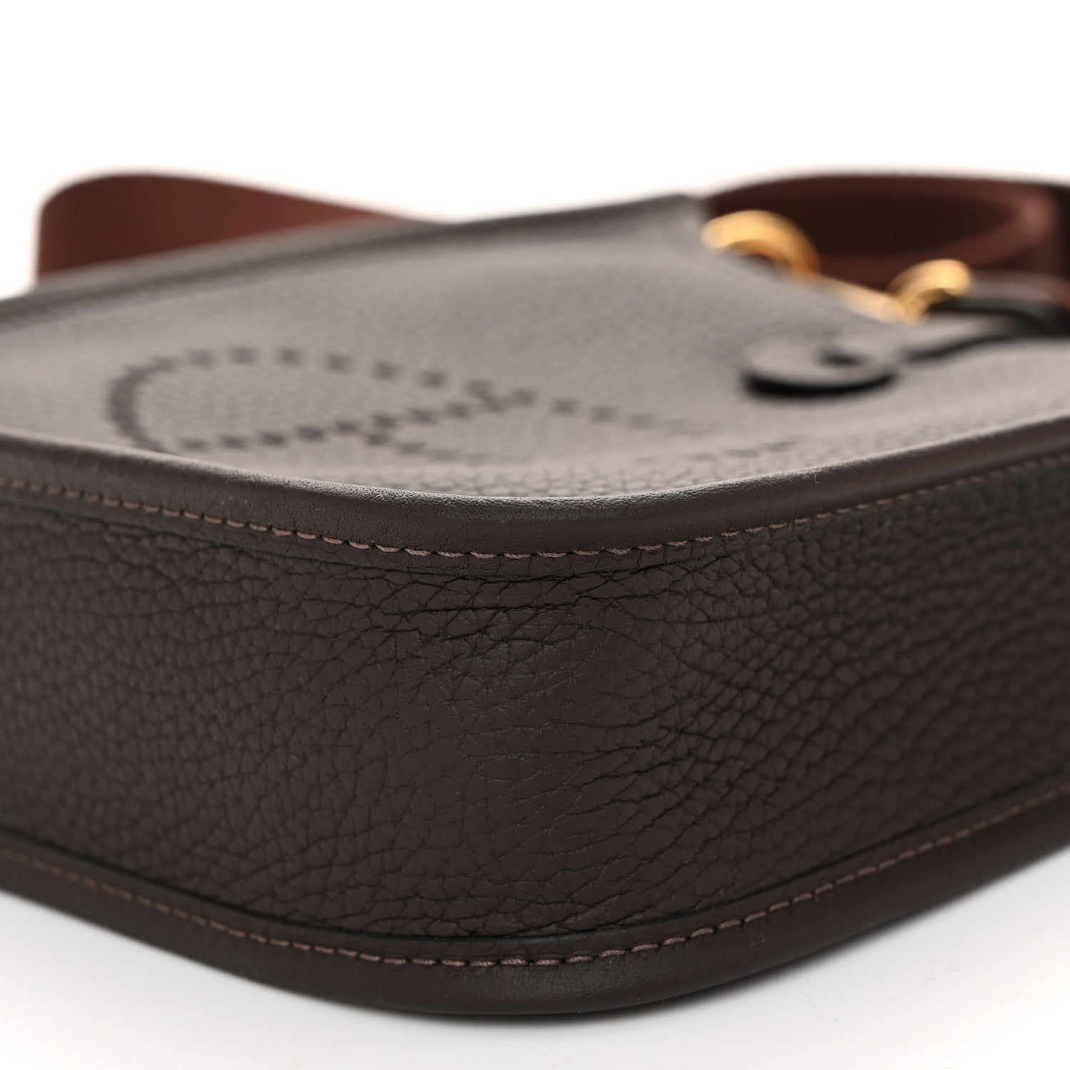 Hermes Taurillon Clemence Amazone Evelyne TPM Macassar Havane 9 of 11