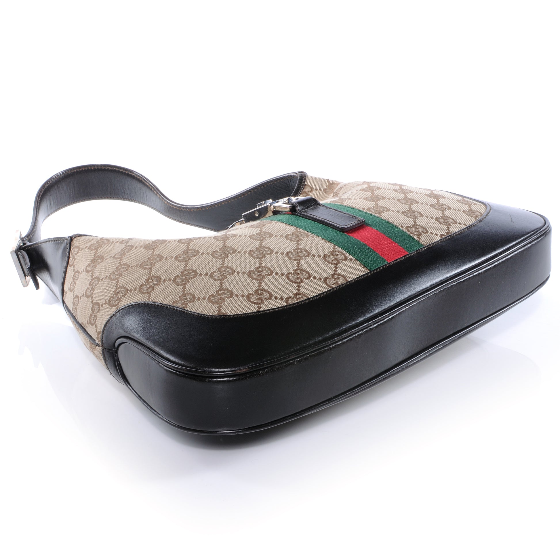 Gucci Monogram Web Jackie O Hobo 4 of 7