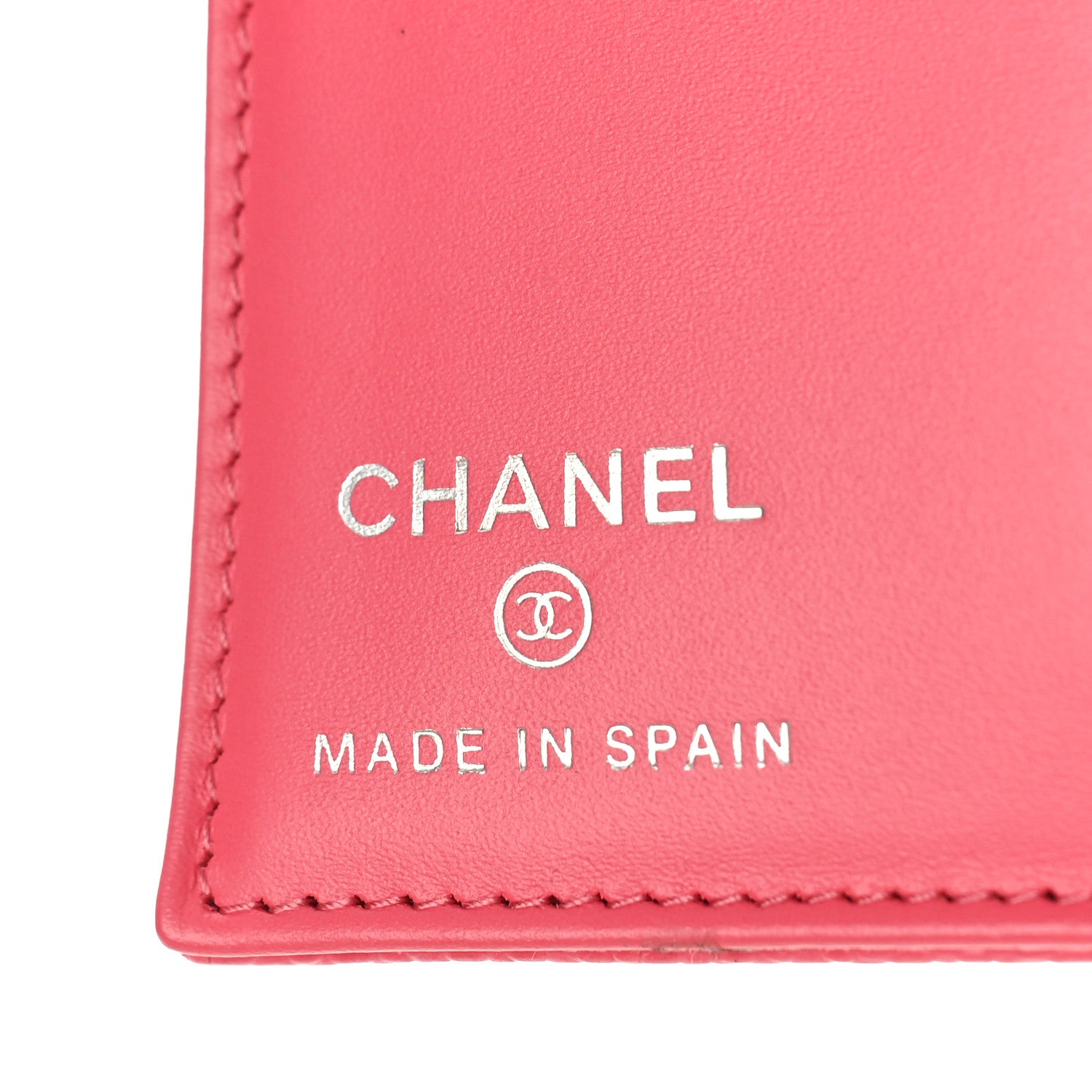 Chanel Caviar Timeless CC Card Holder Wallet Pink 6 of 9