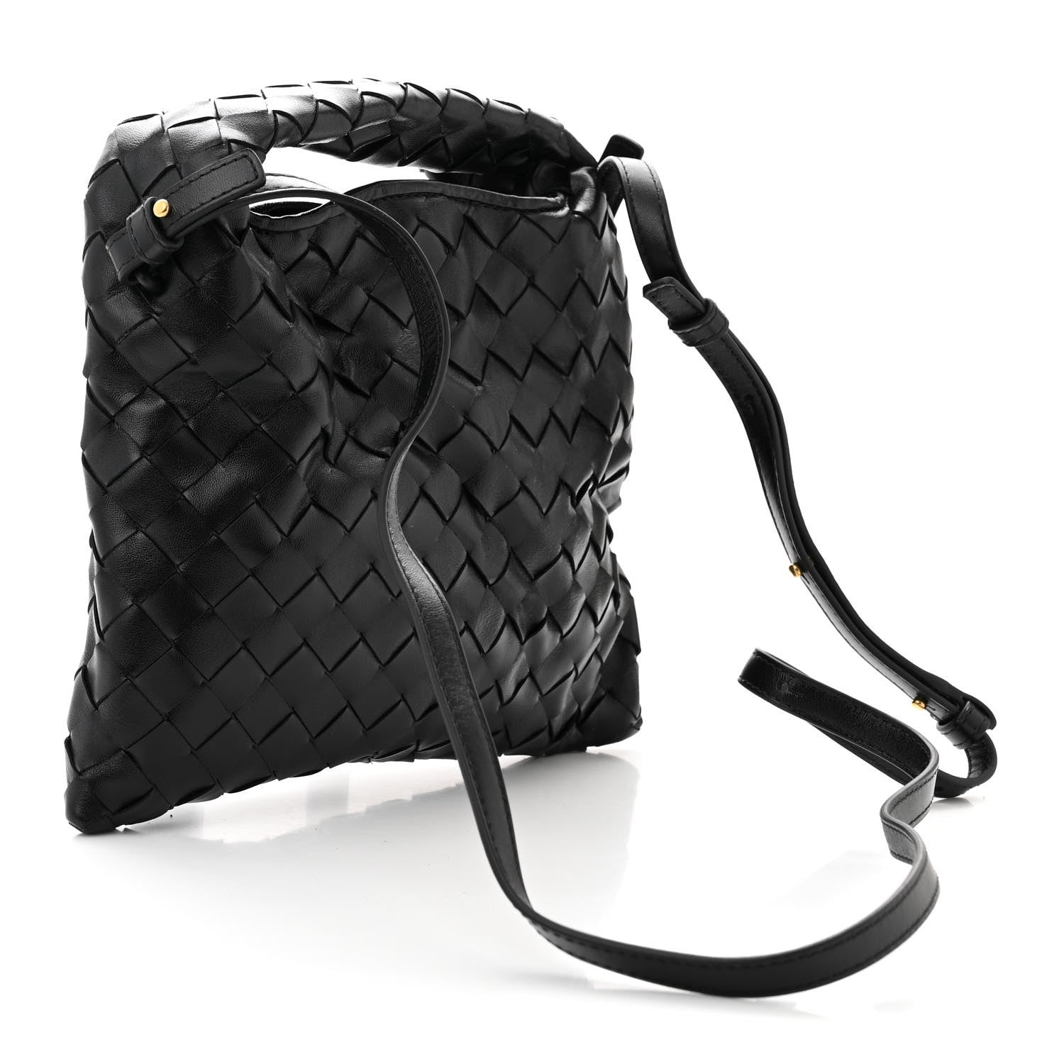 Bottega Veneta Calfskin Intrecciato Mini Hop Black 3 of 11
