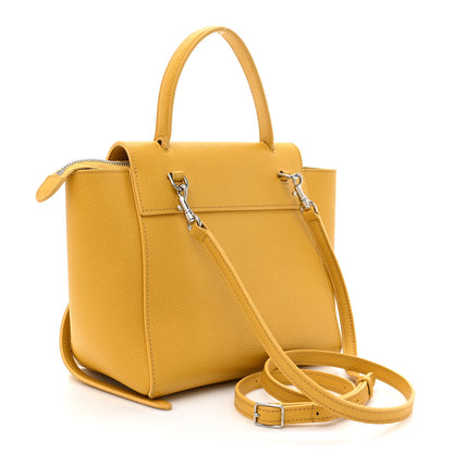 Celine Grained Calfskin Nano Belt Bag Sunflower 3 of 13