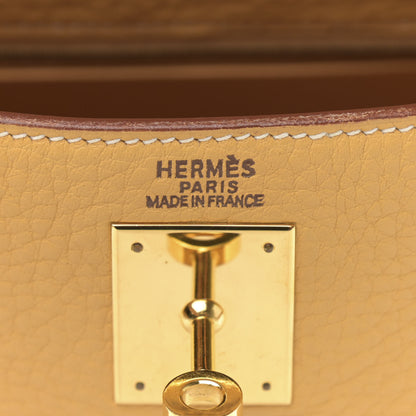 Hermes Taurillon Clemence Kelly Retourne 32 Sable 6 of 19
