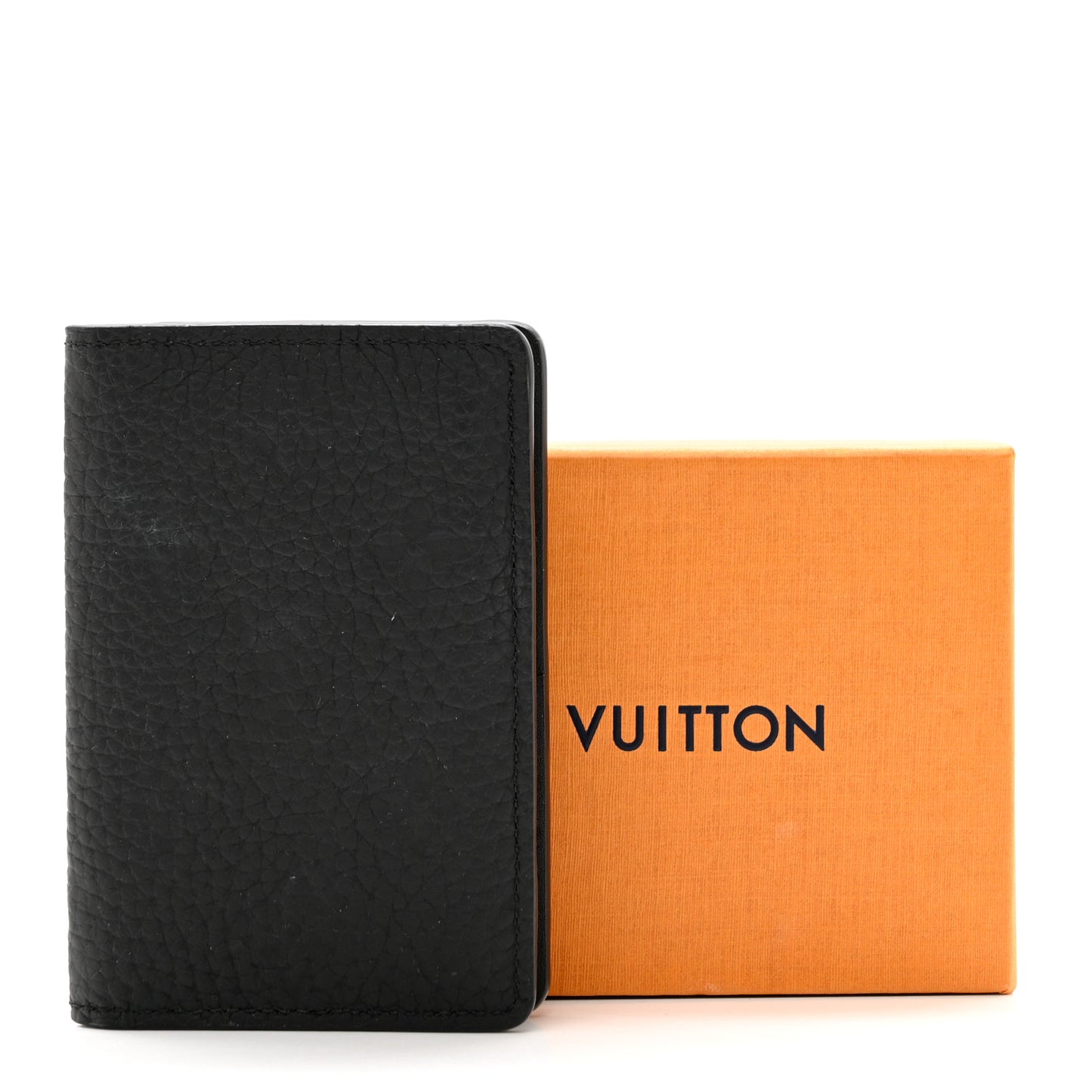 Calfskin Monogram Shadow Pocket Organizer Black