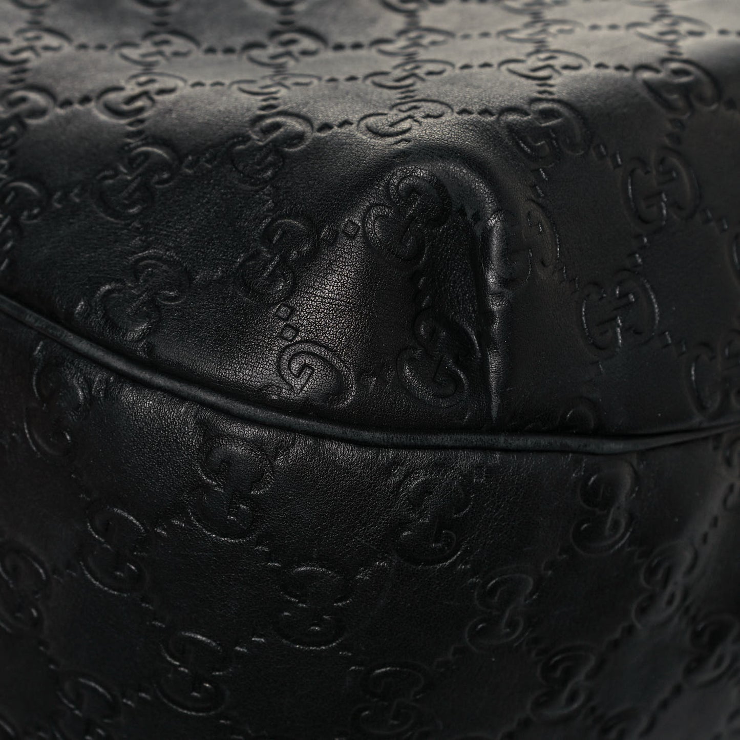 Guccissima Medium Emily Hobo Black