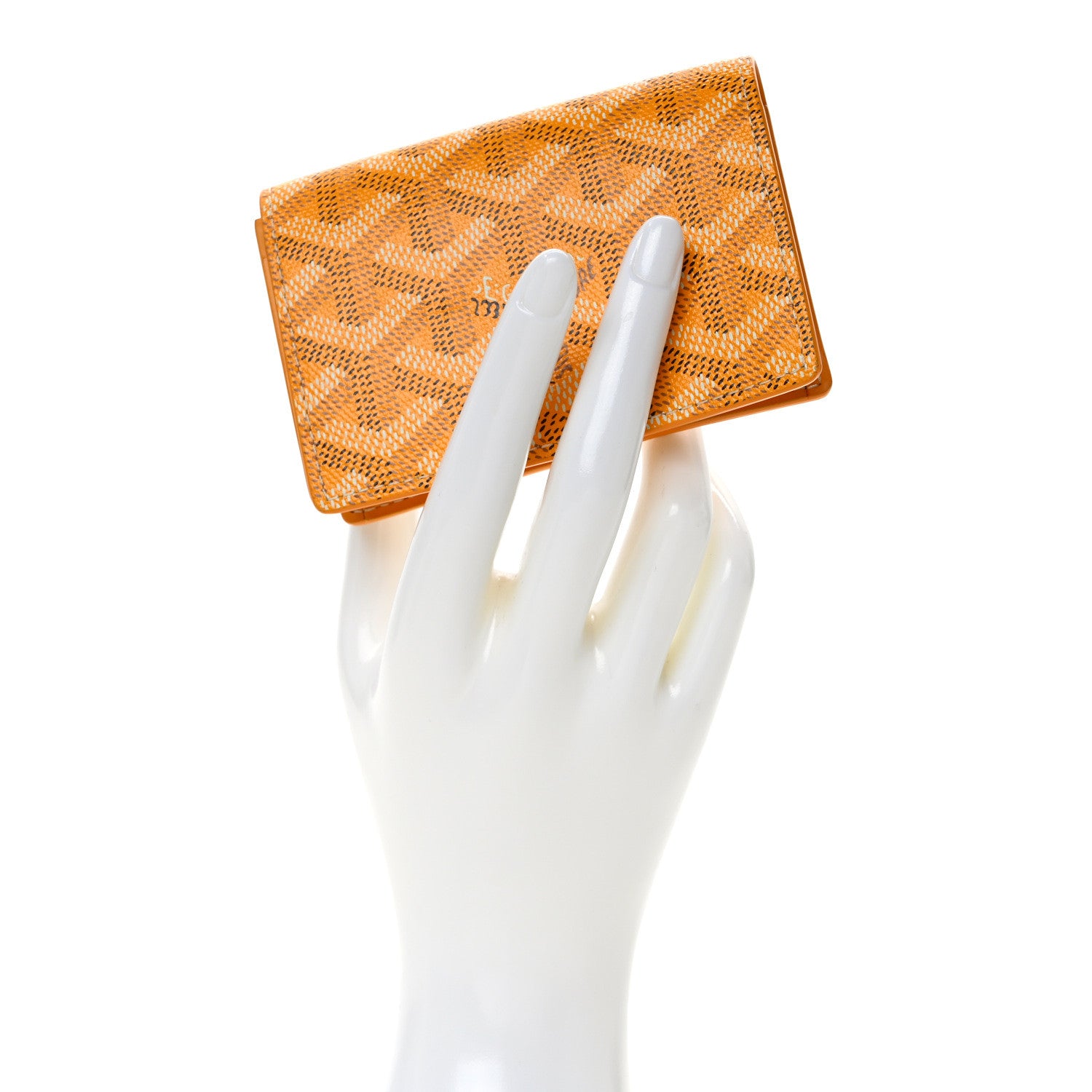 Goyard Goyardine Business Card Holder Yellow 2 of 7