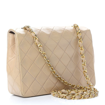 Chanel Lambskin Quilted Mini Square Flap Beige 2 of 9