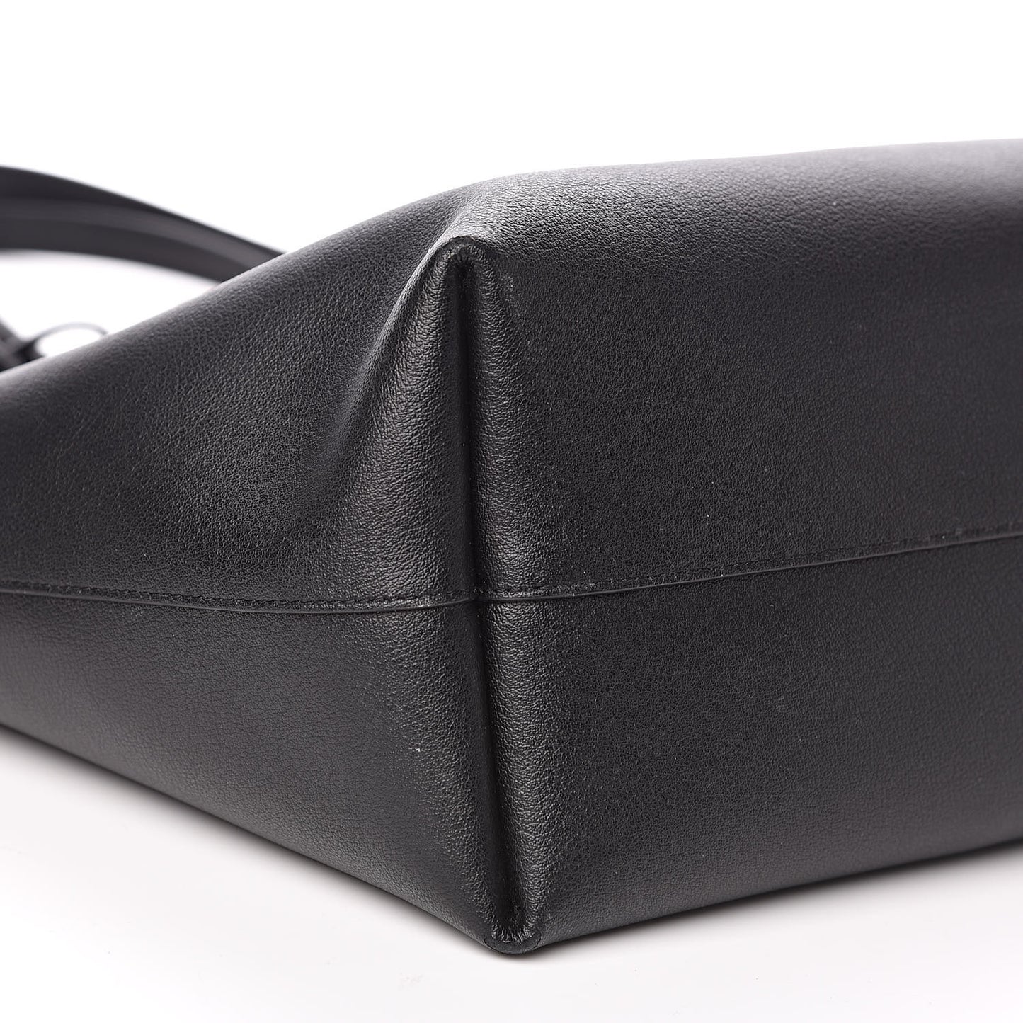 Calfskin Large Shopping Tote Black